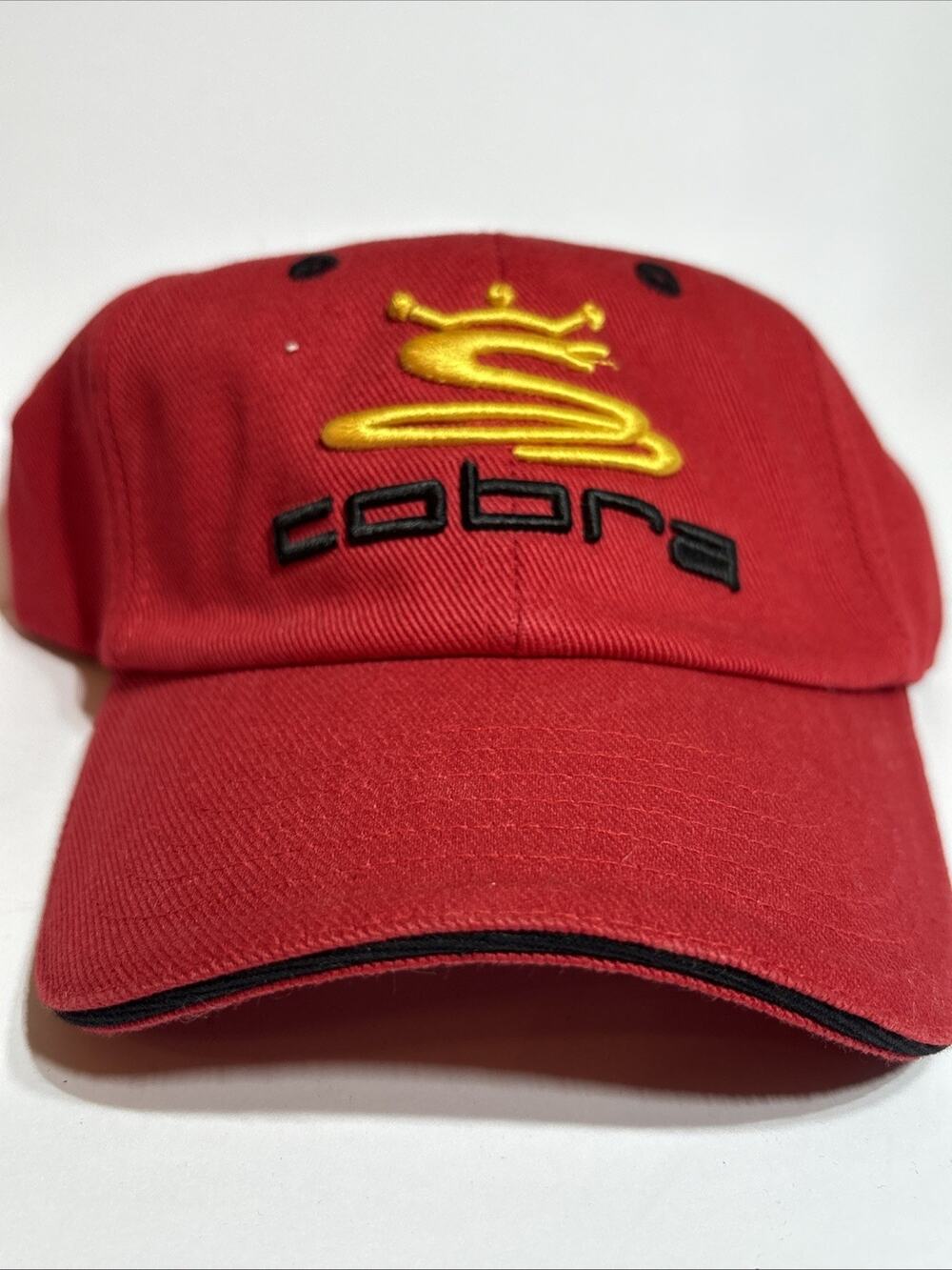 Vintage King Cobra Embroidered Logo Red Golf Hat Cap